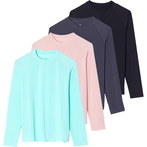 image:image4Pack Womens Long Sleeve Rash Guard Swimwear with UPF Sun Protection Plus Size Available by Real EssentialsLong Sleeve Set 5