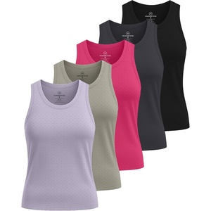image:imageReal Essentials 5 Pack Womens Breeze Tech Racerback Tank Top  Sleeveless Workout Athletic Running Shirt Plus AvailableSet 5
