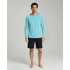 image:image3 Pack Mens Rash Guard Hoodie Long Sleeve Shirts Sun Swim Fishing SportsSet 1