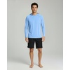 image:image3 Pack Mens Rash Guard Hoodie Long Sleeve Shirts Sun Swim Fishing SportsSet 3