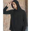 image:image3 Pack Mens Rash Guard Hoodie Long Sleeve Shirts Sun Swim Fishing SportsSet 7