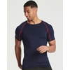 image:image4 Pack Mens Compression Shirts Short Sleeve Undershirts Base Layer Gym TeesSet C
