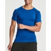 image:image4 Pack Mens Compression Shirts Short Sleeve Undershirts Base Layer Gym TeesSet F