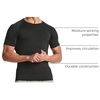 image:image4 Pack Mens Compression Shirts Short Sleeve Undershirts Base Layer Gym TeesSet G