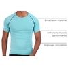 image:image4 Pack Mens Compression Shirts Short Sleeve Undershirts Base Layer Gym TeesSet K