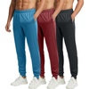 image:image3 Pack Mens Tricot Joggers Athletic Sweatpants Workout Track Pants PocketsSet H