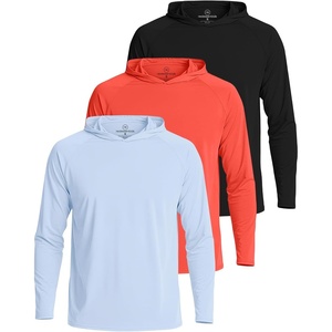 image:image3 Pack Mens Rash Guard Hoodie Long Sleeve Shirts Sun Swim Fishing SportsSet 4