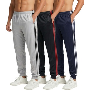image:image3 Pack Mens Tricot Joggers Athletic Sweatpants Workout Track Pants PocketsSet B
