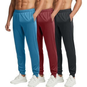image:image3 Pack Mens Tricot Joggers Athletic Sweatpants Workout Track Pants PocketsSet H