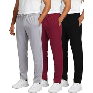 image:image3 Pack Mens Tricot Sweatpants Track Workout Casual Lounge Pants PocketsSet 3