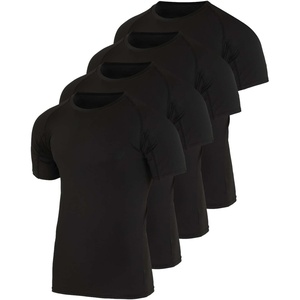 image:image4 Pack Mens Compression Shirts Short Sleeve Undershirts Base Layer Gym TeesSet a
