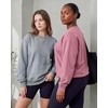 image:image3 Pack Womens Fleece Oversized Baggy Crewneck Sweatshirt Pullover SweaterSolid Black  Solid Cashmere Rose  Grey Heather