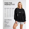 image:image3 Pack Womens Fleece Oversized Baggy Crewneck Sweatshirt Pullover SweaterSolid Black  Solid Navy Blazer  Charcoal Heather