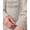 image:image3 Pack Womens Fleece Oversized Baggy Crewneck Sweatshirt Pullover SweaterSolid Black  Solid Quiet Shade  Grey Heather