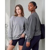image:image3 Pack Womens Fleece Oversized Baggy Crewneck Sweatshirt Pullover SweaterSolid Black  Solid Quiet Shade  Grey Heather