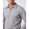 image:image2 Pack Mens Fleece Quarter Zip Sweatshirt Sweater Collared Long Sleeve TopSolid Burgundy  Grey Heather
