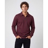 image:image2 Pack Mens Fleece Quarter Zip Sweatshirt Sweater Collared Long Sleeve TopSolid Burgundy  Grey Heather