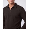 image:image2 Pack Mens Fleece Quarter Zip Sweatshirt Sweater Collared Long Sleeve TopSolid Chocolate Torte  Solid Pine Grove