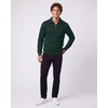 image:image2 Pack Mens Fleece Quarter Zip Sweatshirt Sweater Collared Long Sleeve TopSolid Chocolate Torte  Solid Pine Grove