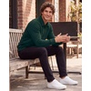 image:image2 Pack Mens Fleece Quarter Zip Sweatshirt Sweater Collared Long Sleeve TopSolid Chocolate Torte  Solid Pine Grove