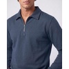 image:image2 Pack Mens Fleece Quarter Zip Sweatshirt Sweater Collared Long Sleeve TopSolid Navy Blazer  Solid Vintage Indigo