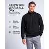 image:image2 Pack Mens Fleece Sweatshirt Sweater Half Zip Pullover Long Sleeve CasualSolid Navy Blazer  Solid Vintage Indigo