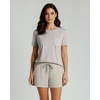 image:image2 Pack Womens Pajama Set Shorts Lounge PJ Short Sleeve Two Piece MatchingSet 1