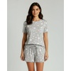 image:image2 Pack Womens Pajama Set Shorts Lounge PJ Short Sleeve Two Piece MatchingSet 5
