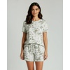 image:image2 Pack Womens Pajama Set Shorts Lounge PJ Short Sleeve Two Piece MatchingSet 7