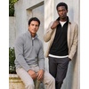 image:image3 Pack Mens Dry Fit Quarter Zip Long Sleeve Athletic Workout Golf ShirtsSet N