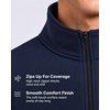 image:image3 Pack Mens Dry Fit Quarter Zip Long Sleeve Athletic Workout Golf ShirtsSet O