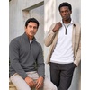 image:image3 Pack Mens Dry Fit Quarter Zip Long Sleeve Athletic Workout Golf ShirtsSet P