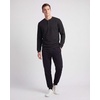 image:image3 Pack Mens Fleece Henley Shirts Long Sleeve Sweatshirt Sweater AthleticSolid Black  Solid Pine Grove  Solid Northern Droplet