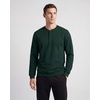 image:image3 Pack Mens Fleece Henley Shirts Long Sleeve Sweatshirt Sweater AthleticSolid Black  Solid Pine Grove  Solid Northern Droplet