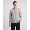 image:image3 Pack Mens Fleece Henley Shirts Long Sleeve Sweatshirt Sweater AthleticSolid Black  Solid Quiet Shade  Grey Heather