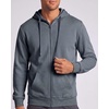 image:image3 Pack Mens Full Zip Up Hoodies Fleece Sweatshirts Jackets Workout ZipperBlack Solid  Solid Stormy Weather  Grey Heather