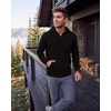 image:image3 Pack Mens Full Zip Up Hoodies Fleece Sweatshirts Jackets Workout ZipperSolid Black  Solid Navy Blazer  Charcoal Heather