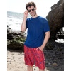 image:image4 Pack Mens Short Sleeve Rash Guard Swim Shirts Fishing Summer AthleticSet 8