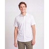 image:imageMens Cotton Short Sleeve Button Down Casual Work Shirt Button UpSolid Bright White