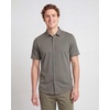 image:imageMens Cotton Short Sleeve Button Down Casual Work Shirt Button UpSolid Desert Sage