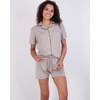 image:imageReal Essentials 2 Pack Womens Pajamas Set Button Down Shorts Soft Matching Sleepwear Available In Plus