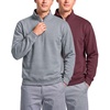 Solid Burgundy  Grey Heather