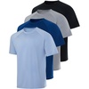 image:image4 Pack Mens Short Sleeve Rash Guard Swim Shirts Fishing Summer AthleticSet 9