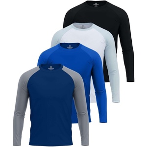 image:image4 Pack Mens Rash Guard Swim Shirts Long Sleeve UPF 50 Sun Protection WaterSet 3