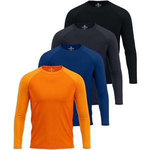 image:image4 Pack Mens Rash Guard Swim Shirts Long Sleeve UPF 50 Sun Protection WaterSet 4
