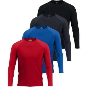 image:image4 Pack Mens Rash Guard Swim Shirts Long Sleeve UPF 50 Sun Protection WaterSet 5