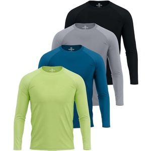 image:image4 Pack Mens Rash Guard Swim Shirts Long Sleeve UPF 50 Sun Protection WaterSet 6