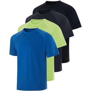 image:image4 Pack Mens Short Sleeve Rash Guard Swim Shirts Fishing Summer AthleticSet 3