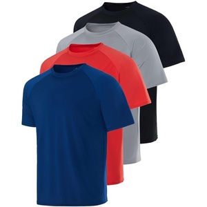 image:image4 Pack Mens Short Sleeve Rash Guard Swim Shirts Fishing Summer AthleticSet 7