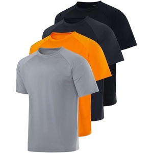 image:image4 Pack Mens Short Sleeve Rash Guard Swim Shirts Fishing Summer AthleticSet 8
